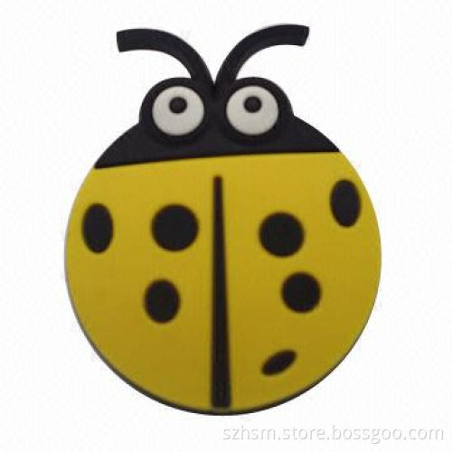 3D Embossed Cartoon Image Plastic Clips for Bag or Office Supplies Use